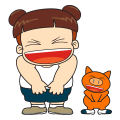 [LINEスタンプ] Ormsin : Ormsin ＆ Mooyong