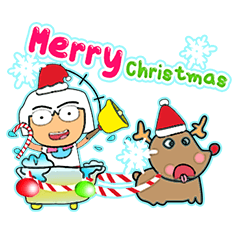 [LINEスタンプ] Keta.^^17Merry Christmas.