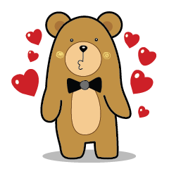 [LINEスタンプ] Alfie browny bear