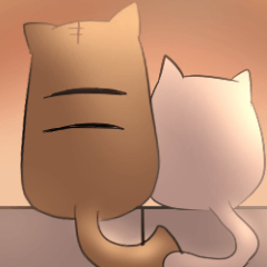 [LINEスタンプ] あごの曲がった猫