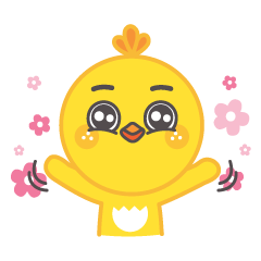 [LINEスタンプ] Cute chick Chichi！