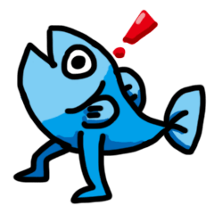 [LINEスタンプ] Fish on the ground