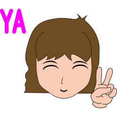 [LINEスタンプ] Curl QQ SISTER