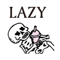 [LINEスタンプ] LAZYBONE - Daily life of LazyBone