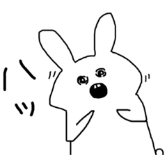 [LINEスタンプ] まえばうさぎ