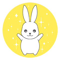 [LINEスタンプ] TOMOEDAUSAGI make its debut！
