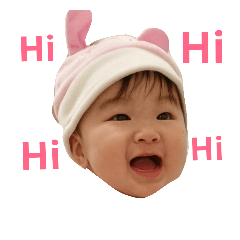 [LINEスタンプ] sticker of Cute baby girlの画像（メイン）