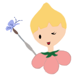 [LINEスタンプ] Watercolor brush fairy
