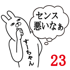 [LINEスタンプ] すーちゃんが使う面白名前スタンプ23