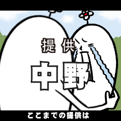 [LINEスタンプ] 中野さんの毎日お名前スタンプ