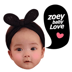 [LINEスタンプ] Zoey Baby Love _ e