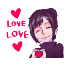 [LINEスタンプ] Gray Doll [Draw All Day]