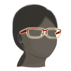 [LINEスタンプ] always wear glasses