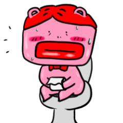 [LINEスタンプ] Pink Monster Puppi