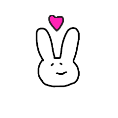 [LINEスタンプ] 穏やかなうさぎ