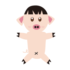 [LINEスタンプ] the cute piggy
