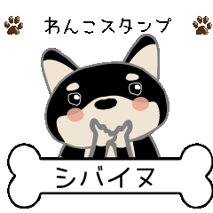 [LINEスタンプ] 黒柴(1)スタンプ☆彡第一弾！！