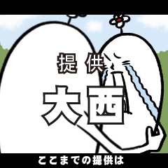 [LINEスタンプ] 大西さんの毎日お名前スタンプ