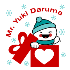 [LINEスタンプ] Mr. Yuki-Daruma heart