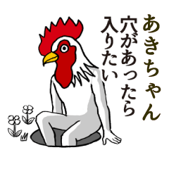 [LINEスタンプ] ようこそ【あきちゃん】の世界へ