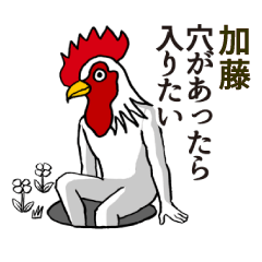 [LINEスタンプ] ようこそ【加藤】の世界へ 名前スタンプ