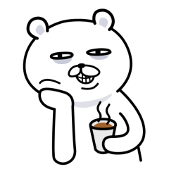 [LINEスタンプ] White Bear "Baekdung"