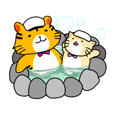 [LINEスタンプ] 銀座虎猫ガオ吉とタマ江の365日