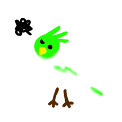 [LINEスタンプ] 自信ありすぎインコ