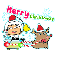 [LINEスタンプ] Karuki.^_^17Merry Christmas.