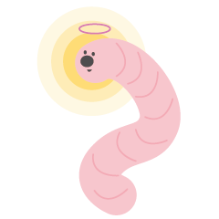 [LINEスタンプ] Good earthworm