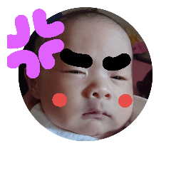 [LINEスタンプ] The baby came to our house