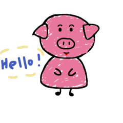 [LINEスタンプ] Ugly little pig