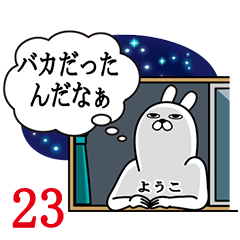 [LINEスタンプ] ようこが使う面白名前スタンプ23