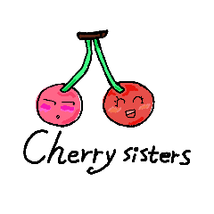 [LINEスタンプ] Cherry sisters flowersの画像（メイン）