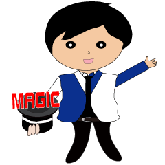 [LINEスタンプ] Magician - everyday language