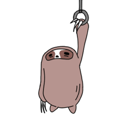 [LINEスタンプ] 仏頂樹懶, slothky.