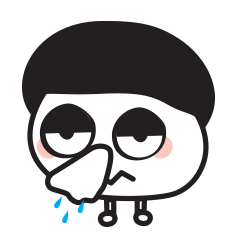 [LINEスタンプ] Black head ~ Woah ~