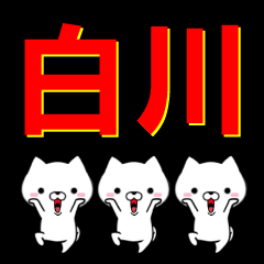 [LINEスタンプ] 超★白川(しらかわ・しろかわ)なイヌの画像（メイン）