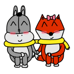 [LINEスタンプ] Donkey ＆ Fox - Normal