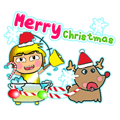 [LINEスタンプ] Kamori.^_^17Merry Christmas.