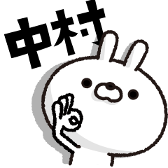 [LINEスタンプ] 人参とうさぎ【中村】