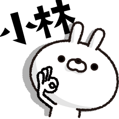 [LINEスタンプ] 人参とうさぎ【小林】