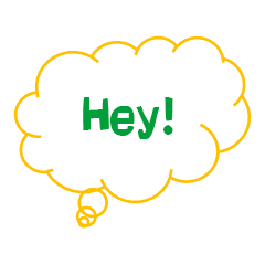[LINEスタンプ] Hey！ Words！