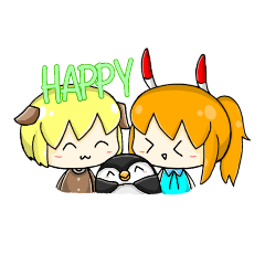 [LINEスタンプ] rabbit and friend :D