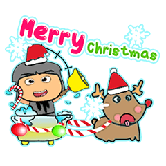 [LINEスタンプ] Kuruki.^^！17Merry Christmas.