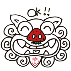 [LINEスタンプ] Strawberry nose sisa