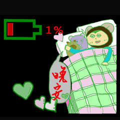 [LINEスタンプ] Lazy monkeys daily 