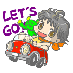 [LINEスタンプ] ララとくまさん