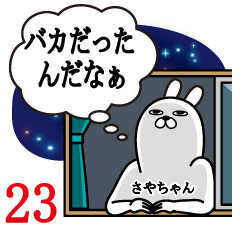 [LINEスタンプ] さやちゃんが使う面白名前スタンプ23