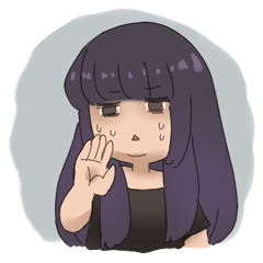 [LINEスタンプ] Ashamed Woman